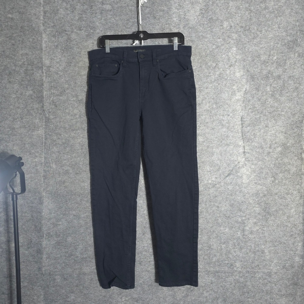 Banana Republic 5-Pocket Pants Mens 32x32 Navy Blue Straight Chino F22 Solid